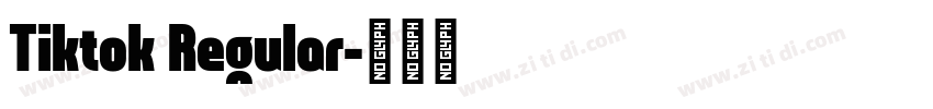 Tiktok Regular字体转换